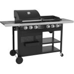 Happy garden - barbecue duo au gaz vesuvio - 3 brleurs + plancha 3 brleurs