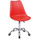 Happy garden - chaise de bureau r�glable en hauteur rouge anne