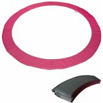 Happy garden - matelas de protection r�versible pour trampoline �305cm adela�de - gris / rose