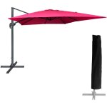 Happy garden - parasol dport molokai carr 3x3m fuchsia + housse