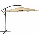 Parasol d�port� oahu rond 3, 50m de diam�tre beige - happy garden