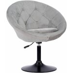 Happy garden - tabouret de bar en velours gris edgar