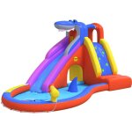 Happy hop - toboggan  eau gonflable avec piscine 450x320x240 cm pvc