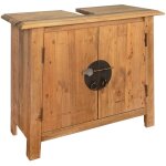 Happyshopping - inlife meuble - lavabo de salle de bains pin massif recycl 70x32x63 cm