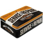 Nostalgic art - boite � sucres publicitaire en m�tal harley davidson service et repair
