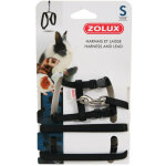 Harnais et laisse noir taille s pour rongeurs zolux
