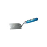 Spatule carreleur dentee 60x6x6mm inoxydable manche bleu Spatule carreleur dentee 60x6x6mm inoxydable manche bleu