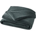 Harris - chemin de lit 90x200cm velours de coton coloris ardoise