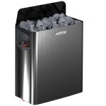 Harvia - po�le �lectrique wall black commande int�gr�e sw45 4, 5 kw