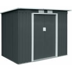Hattoro - remise  outils mtallique p100, toit en appentis, gris