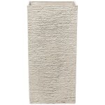 Haut cache - pot beige carré 35 x 35 x 70 cm pot de fleurs robuste en pierre et polyrésine au design ... Haut cache - pot beige carré 35 x 35 x 70 cm pot de fleurs robuste en pierre et polyrésine au design ...