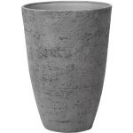 Haut cache - pot gris en forme de vase 51 x 51 x 71 cm robuste en pierre et polyrésine, pot de fleurs ... Haut cache - pot gris en forme de vase 51 x 51 x 71 cm robuste en pierre et polyrésine, pot de fleurs ...