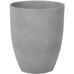 Haut cache - pot gris rond effet béton en polyrésine diamètre 35 cm pot de fleurs idéal au design moderne ... Haut cache - pot gris rond effet béton en polyrésine diamètre 35 cm pot de fleurs idéal au design moderne ...