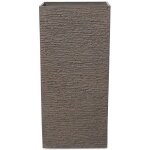 Haut cache - pot marron carr 40 x 40 x 80 cm pot de fleurs robuste en pierre et polyrsine au design ...