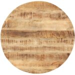 Haut de table ronde en bois solide disponible en diff�rentes tailles taille : 80 cm 25 - 27 mm