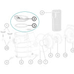Hayward - couvercle et joint de prfiltre pour pompe max flo