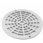 Grille bonde de fond ronde pour piscine - diam 17, 5 cm - blanc - pdfx9938 hayward