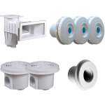 Kit pices  sceller blanc pour piscine 8 x 4 m hayward
