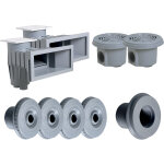 Kit pices  sceller gris clair pour piscine 10 x 5 m hayward