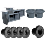 Hayward - kit pièces à sceller gris foncé pour piscine 10 x 5 m Hayward - kit pièces à sceller gris foncé pour piscine 10 x 5 m