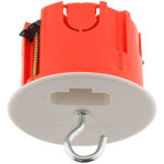 Boîte dcl point de centre murs creux placo Ø65mm - rouge zenitech Boîte dcl point de centre murs creux placo Ø65mm - rouge zenitech