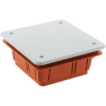 Zenitech - bote de drivation  encastrer 92 x 92 x 45mm - rouge