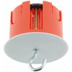 Bo�te point de centre murs creux placo �65mm + crochet - rouge zenitech