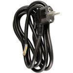 Cordon d'alimentation + prise 16a - 2m - noir zenitech