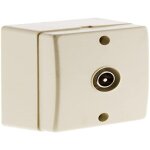 Prise lectrique murale blanc crme installation saillie