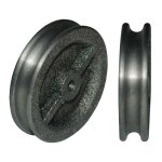 Poulie de renvoi 470 diamtre 80mm rainure 8, 5mm fonte grise tourne et alse gorges troites palier ...