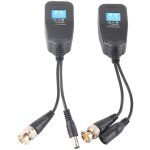 Hd - cvi / tvi / ahd balun vid�o passif avec connecteur d'alimentation et �metteur de donn�es rj45 - ...