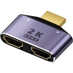 Hdmi 1 entr�e 2 sortie r�partiteur adaptateur 2k@60hz hdmi 2 en 1 hd afficher bidirectionnel s�lecteur ...