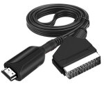 Hdmi to scart video converter hdmi to scart broom head audio to video converter box adapter cable 1m