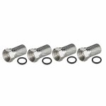 4x fiche f 7mm avec joint torique connecteur satellite - hdsat