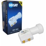 Hdsat - hd202 lnb twin full hd 4k tête parabole 2 sorties 0, 1db Hdsat - hd202 lnb twin full hd 4k tête parabole 2 sorties 0, 1db