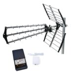 Pack hdsat antenne tnt trinappe prmonte gain 18 db + johansson kit prampli de mt