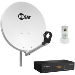 Hdsat - pack parabole satellite acier 60cm avec support lnb + lnb single + décodeur satellite astra hd ... Hdsat - pack parabole satellite acier 60cm avec support lnb + lnb single + décodeur satellite astra hd ...