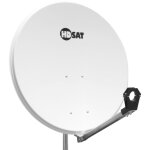 Hdsat parabole satellite acier blanche 80cm recondionn�avec support lnb en acier galvanis� id�al astra ...