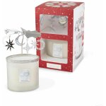 Heart and home - coffret cadeau bougie ange d'hiver avec son carrousel