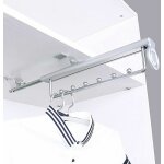 Heavy duty porte - vêtements extractible porte pantalon cintre coulissant, penderie telescopique, rail ... Heavy duty porte - vêtements extractible porte pantalon cintre coulissant, penderie telescopique, rail ...