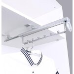 Heavy duty porte - v�tements extractible porte pantalon cintre coulissant, penderie telescopique, rail ...