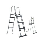 Hecht - jardin 00091 echelle double pour piscine 107 cm - symtrique hors sol accessoire piscine marches ...