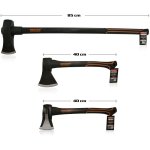 Hecht jardin set avec 3 haches merlin a fendre couperet hachette 40 - 40 - 85 cm nr. 2
