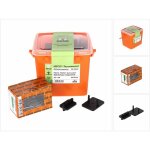 Heco - set de fixations pour terasse, 30 pcs + vis topix 4, 5 x 50 mm hd 20 + coffret ( 48715 )