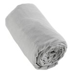 Hedda - drap housse 140x190cm flanelle de coton coloris brume