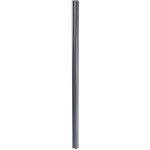 Hegele - poteau en aluminium pour clture sarthe en wpc, pilier, systme de connexion 1, 86, gris
