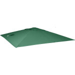 Toile de rechange pour parasol déporté de luxe hhg, 3x3m, vert foncé Toile de rechange pour parasol déporté de luxe hhg, 3x3m, vert foncé