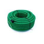 Hegler - gaine tpc annel�e - lisse verte - ptt �40 - 50m - avec tire - fil