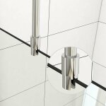 Barre de stabilisation plafond douche 500mm barre de fixation rglable pour verre de 6  10 mm d'paisseur ...