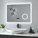 Heilmetz - miroir salle de bain 80x60cm, miroir salle de bain led avec interrupteur tactile et anti - ... Heilmetz - miroir salle de bain 80x60cm, miroir salle de bain led avec interrupteur tactile et anti - ...